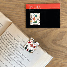 Load image into Gallery viewer, Magnetic Bookmarks set of 2- Taj Mahal Inlay Work - Green