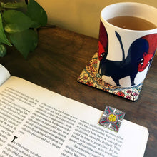 Load image into Gallery viewer, Magnetic Bookmarks set of 2, Bundle of 6 - Folk art - Kalighat pat, Paithani, Miniature birds, Matini Pachedi, Madhubani, Patachitra Saraswati and Lakshmi