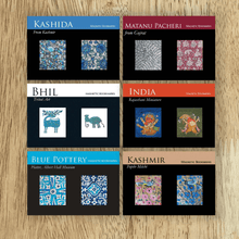 Load image into Gallery viewer, Magnetic Bookmarks set of 2, Bundle of 6 - Art and Craft - Ganesha, Kashida, Matani Pachedi, Blue Pottery, Bhil