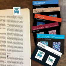 Load image into Gallery viewer, Magnetic Bookmarks set of 2, Bundle of 6 - Art and Craft - Ganesha, Kashida, Matani Pachedi, Blue Pottery, Bhil