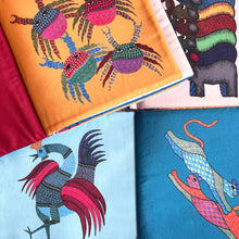 Load image into Gallery viewer, Cloth Book - Gond Animal Kingdom