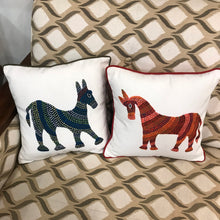 Load image into Gallery viewer, Art Cushion Cover - Bhil Horse, Madhya Pradesh