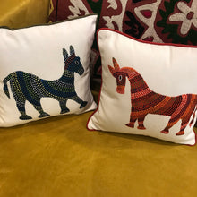 Load image into Gallery viewer, Art Cushion Cover - Bhil Horse, Madhya Pradesh