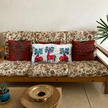 Load image into Gallery viewer, Long Cushion Cover - Gond Deer Pair