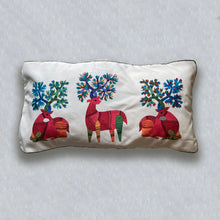 Load image into Gallery viewer, Long Cushion Cover - Gond Deer Pair