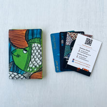 Load image into Gallery viewer, Card Holder - Kalighat Pat (Green)