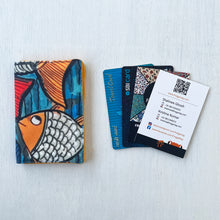 Load image into Gallery viewer, Card Holder - Kalighat Pat (Yellow)