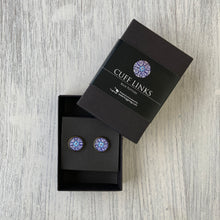 Load image into Gallery viewer, Cufflinks - Blue Pottery