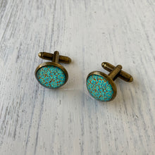 Load image into Gallery viewer, Cufflinks - Shirkha, Naqashi, Kashmir