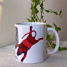 Load image into Gallery viewer, Mug - Gond - Leopard and Deer