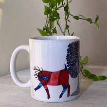 Load image into Gallery viewer, Mug - Gond - Leopard and Deer