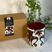 Load image into Gallery viewer, Mug - Sohrai Peacocks