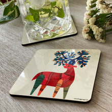 Load image into Gallery viewer, Coasters set of 2 - Gond Deer