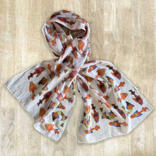 Load image into Gallery viewer, Scarf Chanderi - Fish Gond