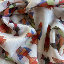 Load image into Gallery viewer, Scarf Chanderi - Fish Gond