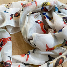 Load image into Gallery viewer, Scarf Chanderi - Varanasi Birds