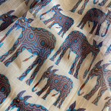 Load image into Gallery viewer, Scarf Chanderi - ۢBhil Elephant