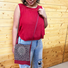 Load image into Gallery viewer, Cross Sling Bag, Isa Khan's Tomb, Painted dome detail