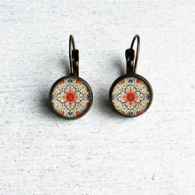 Load image into Gallery viewer, 12 mm Round Lever Back - Amer Fort - Jaipur, Kings Quarters