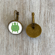 Load image into Gallery viewer, 18 mm Round Lever Back - Bhil Turtles