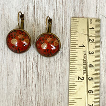 Load image into Gallery viewer, 18 mm Round Lever Back - Amer Fort - Rajasthan, Ganesh Pol mural