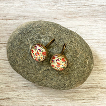 Load image into Gallery viewer, 18 mm Round Lever Back - Gara, Parsi Embroidery