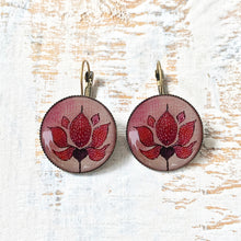 Load image into Gallery viewer, 25 mm Round Lever Back - Lotus