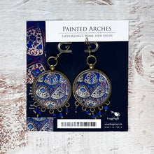 Load image into Gallery viewer, Balis with semiprecious stone - Painted Arches, Safdurjung’s Tomb, New Delhi