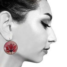 Load image into Gallery viewer, 25 mm Round Lever Back - Lotus