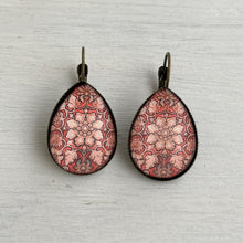 Load image into Gallery viewer, Drop Earrings - Tipu Sultan's Summer Palace, Painted Soffit Panel