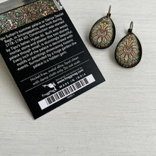 Load image into Gallery viewer, Drop Earrings - Tipu Sultan&#39;s Summer Palace, Painted Carved Wood Panel
