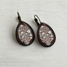 Load image into Gallery viewer, Drop Earrings - Tipu Sultan's Summer Palace, Painted Plaster Panel