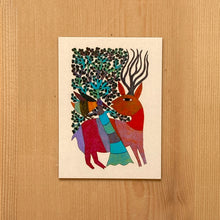 Load image into Gallery viewer, Fridge Magnet Single - Gond Forest