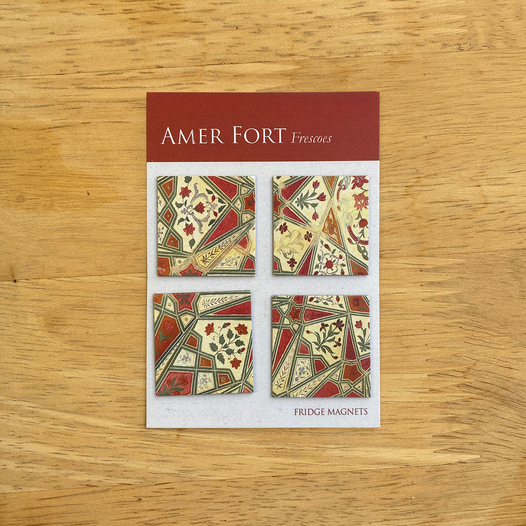 Fridge Magnet set of 4 - Amer Fort Frescoes