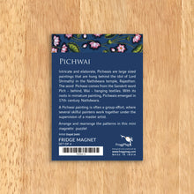 Load image into Gallery viewer, Fridge Magnet set of 4 - Pichwai Lotus (Blue)