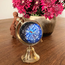 Load image into Gallery viewer, Globe Clock - Blue Pottery, Platter Jaipur