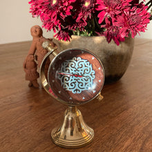 Load image into Gallery viewer, Globe Clock - Hand carved block, Rajasthan
