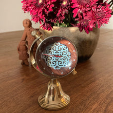 Load image into Gallery viewer, Globe Clock - Hand carved block, Rajasthan