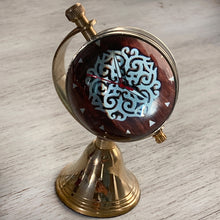 Load image into Gallery viewer, Globe Clock - Hand carved block, Rajasthan

