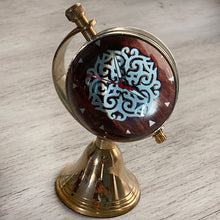 Load image into Gallery viewer, Globe Clock - Hand carved block, Rajasthan