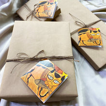 Load image into Gallery viewer, Gift Tag Set of 10 - Kalighat Pat Painting-  West Bengal