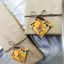Load image into Gallery viewer, Gift Tag Set of 10 - Kalighat Pat Painting-  West Bengal