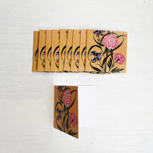 Load image into Gallery viewer, Gift Tag Set of 10 - Mughal Flowers