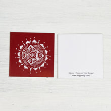 Load image into Gallery viewer, Gift Tag Set of 10 - Alpona (Bengal)