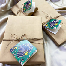 Load image into Gallery viewer, Gift Tag Set of 10 - Madhubani Fish