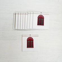 Load image into Gallery viewer, Gift Tag Set of 10 - Goa Window, Brown
