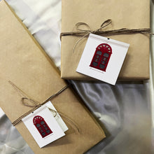 Load image into Gallery viewer, Gift Tag Set of 10 - Goa Window, Brown