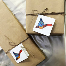 Load image into Gallery viewer, Gift Tag Set of 10 - Gond Bird