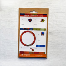 Load image into Gallery viewer, Gift Tag Stickers set of 6 - Gond