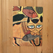 Load image into Gallery viewer, Jigsaw Puzzle 20 Pieces - Kalighat Pat Cat